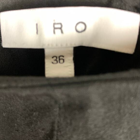 IRO Black Fholan Ruffled  Mid Rise Slim Pants- Size 36 (FR) 4 (US) - Picture 5 of 8